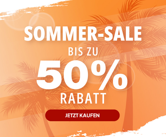 Sommer-Sale - Bis zu 50% Rabatt