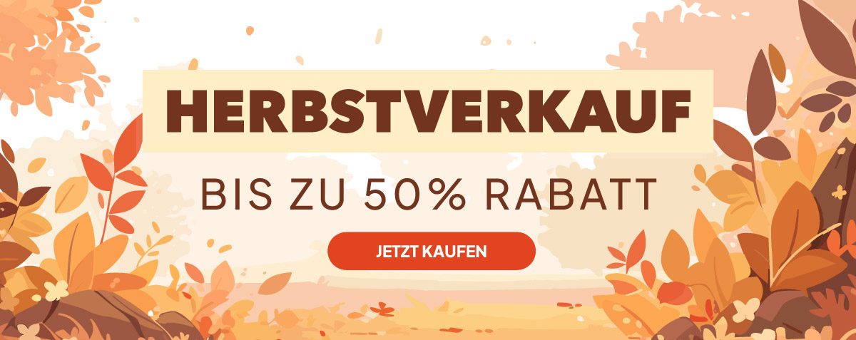 Herbstverkauf. Bis Zu 50% Rabatt. 