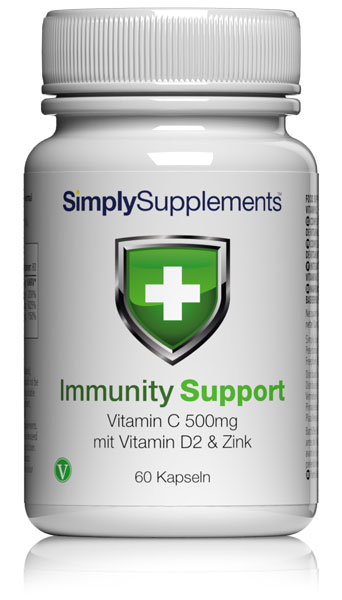 Immunity Support - Vitamin C mit Vitamin D2 & Zink