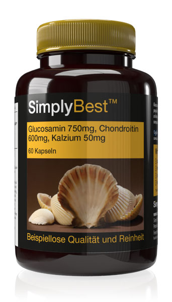 Glucosamin 700mg, Chondroitin 600mg & Kalzium 60mg - SimplyBest
