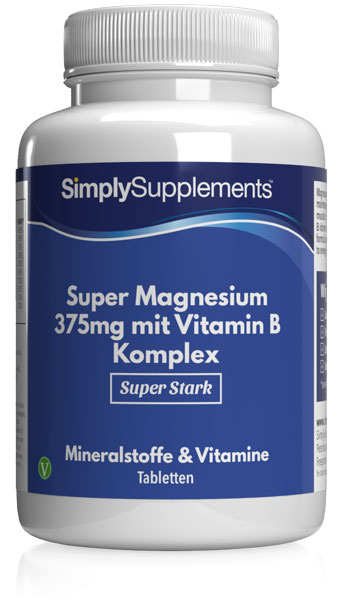 Super Magnesium 375mg mit Vitamin B Komplex
