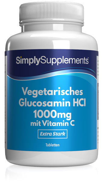 Vegetarisches Glucosamin HCI 1000mg mit Vitamin C 40mg