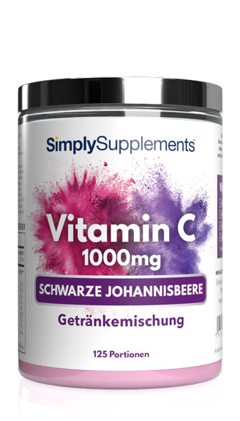 Vitamin C 1000mg – Pulver – Schwarze Johannisbeere